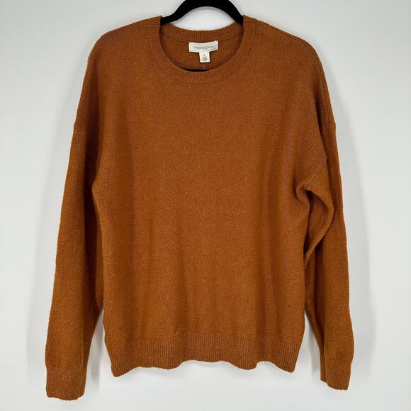 Treasure & Bond Pullover Sweater Long Sleeve Crew Neck Soft Rust Womens Small - Picture 2 of 6